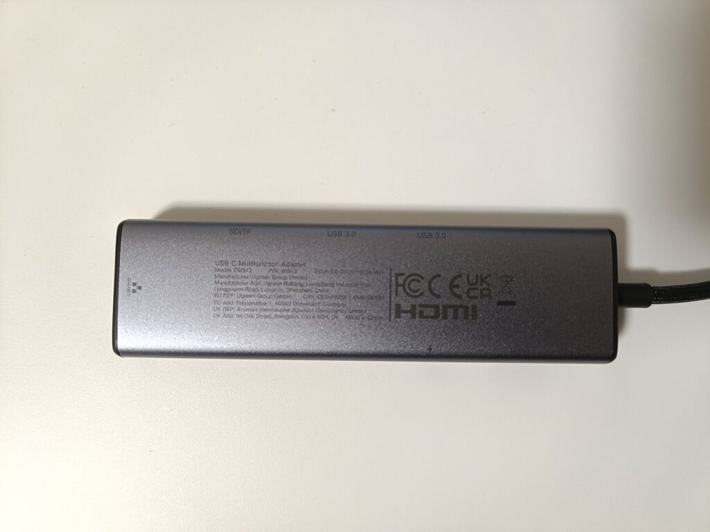 UGREEN 7-in-1 USB-C PD ハブ 裏面