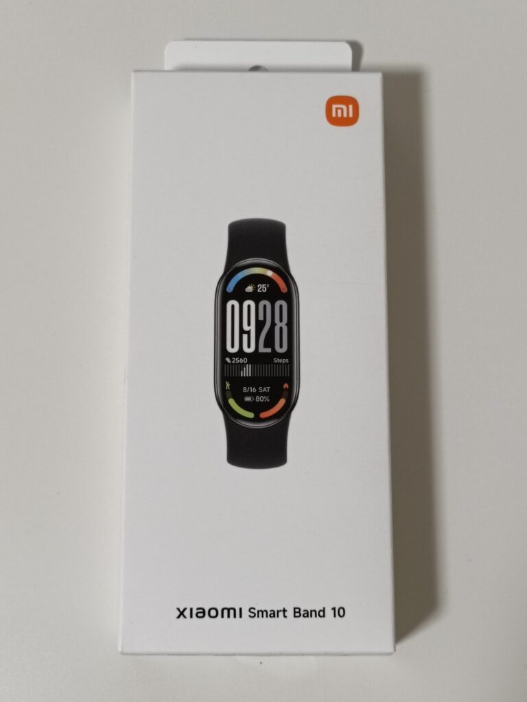 Xiaomi Smart Band 10の商品パッケージ